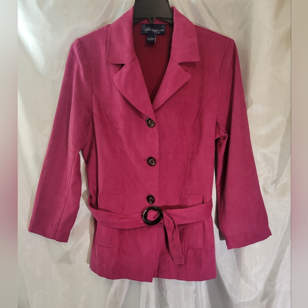 Susan Graver suede topper